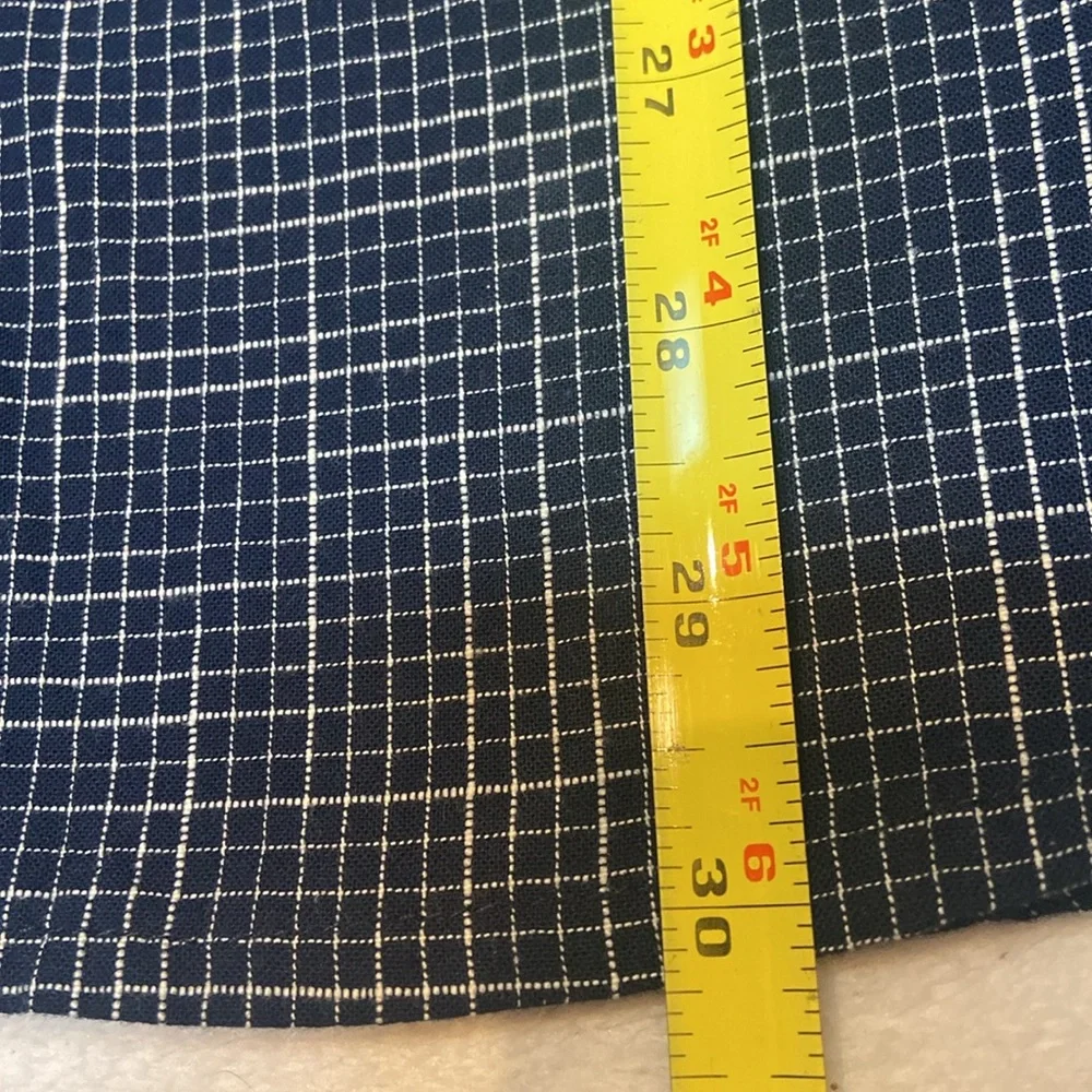 BRIDGE & BURN Slim Fit Size XXL Button Down Shirt Navy & White